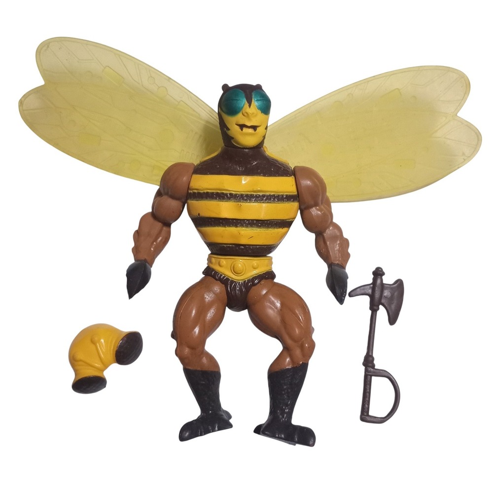 1983 MOTU Masters of The Universe Buzz Off Bee Soft Head Hong Kong - Complete